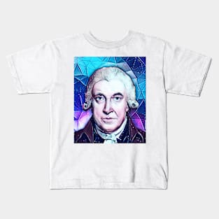 James Watt Snowy Portrait | James Watt Artwork Kids T-Shirt